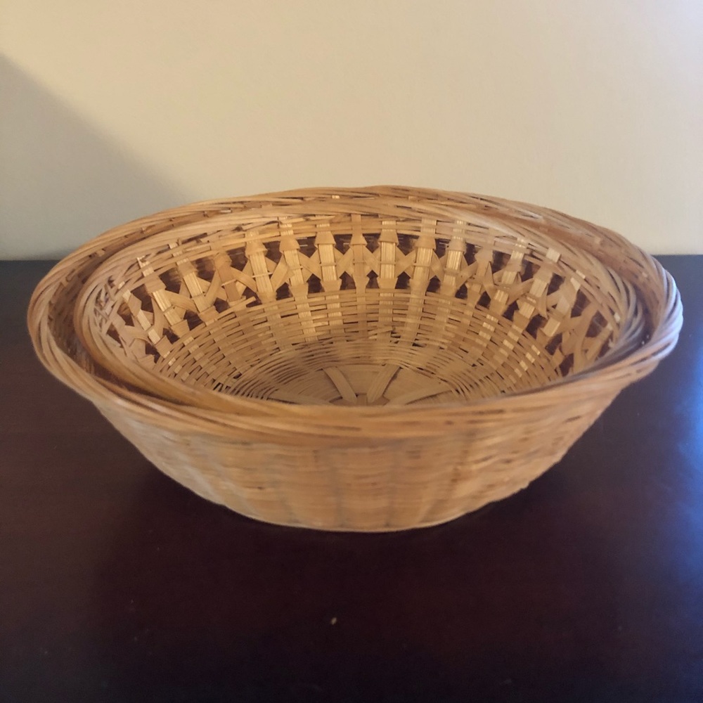 Two nesting baskets